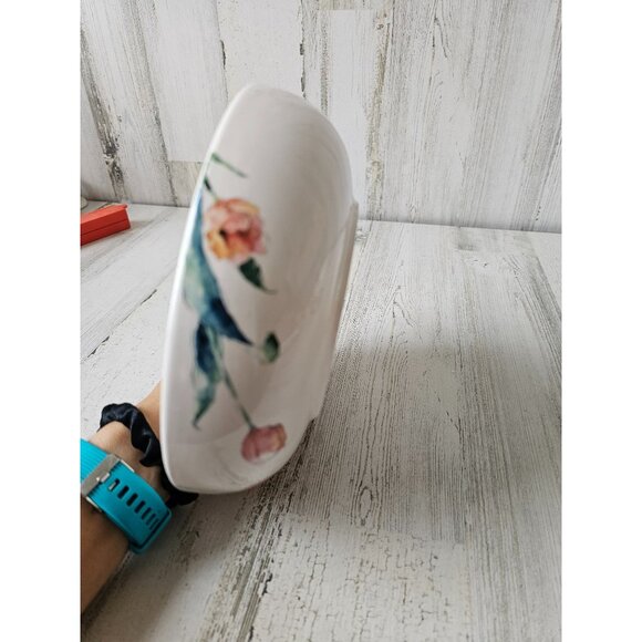 Pier 1 tulip serving bowl salad spring ironstone - Picture 6 of 7